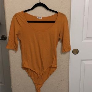 mustard color bodysuit